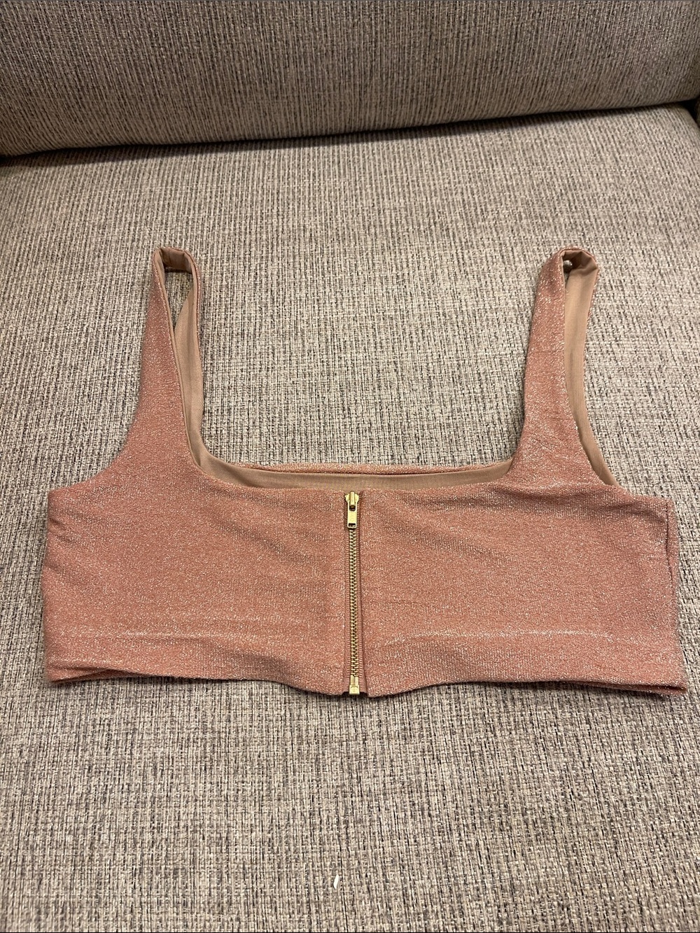 Meshki Rose-Gold Sparkle Midi Two-Piece Set - Picture 3 of 3